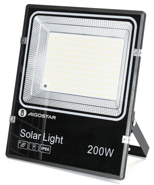 Aigostar-LED Proiector solar LED/200W/3,2V 3600mAh 3000K/4000K/6500K IP66 + telecomandă