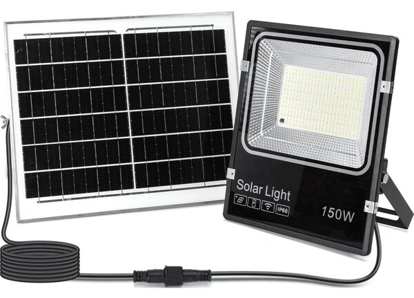 Aigostar-LED Proiector solar LED/150W/3,2V 3000mAh 3000K/4000K/6500K IP66 + telecomandă