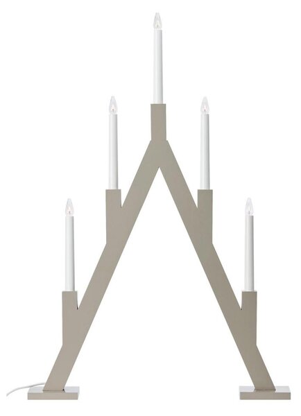 Markslöjd 706470 - Suport de lumânări de Crăciun BJURFORS 5xE10/3W/230V pin/bej