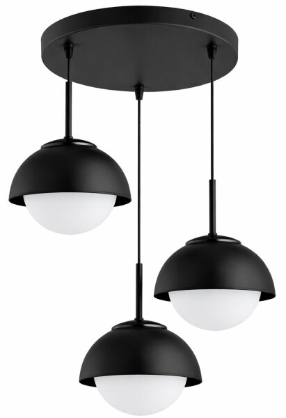 BRILAGI - Lustră suspendată pe cablu COSMO 3xE27/60W/230V neagră