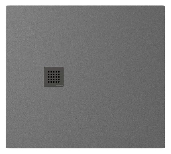 Polysan Polysan, cadita de dus TRENECA din marmura turnata cu posibilitate de reglare a dimensiunii 100x90cm, gri mat, 84306.31