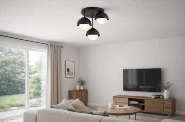 BRILAGI - Lustru aplicat COSMO 3xE27/60W/230V negru