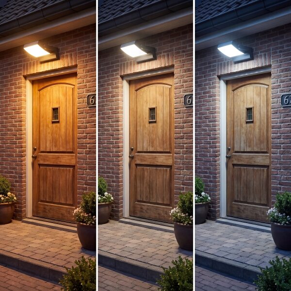 LED Stm aplică de perete pentru exterior LED/12/18/24W/230V 3000/4000/6500K IP54 neagră