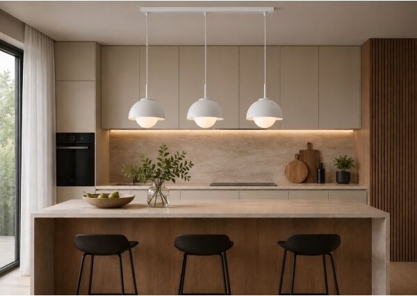 BRILAGI - Lustră pe cablu COSMO 3xE27/60W/230V alb/auriu