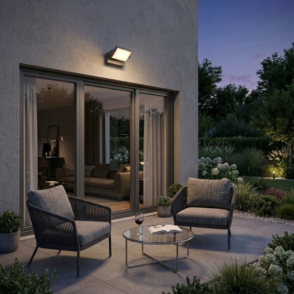 LED Stm aplică de perete pentru exterior LED/12/18/24W/230V 3000/4000/6500K IP54 neagră