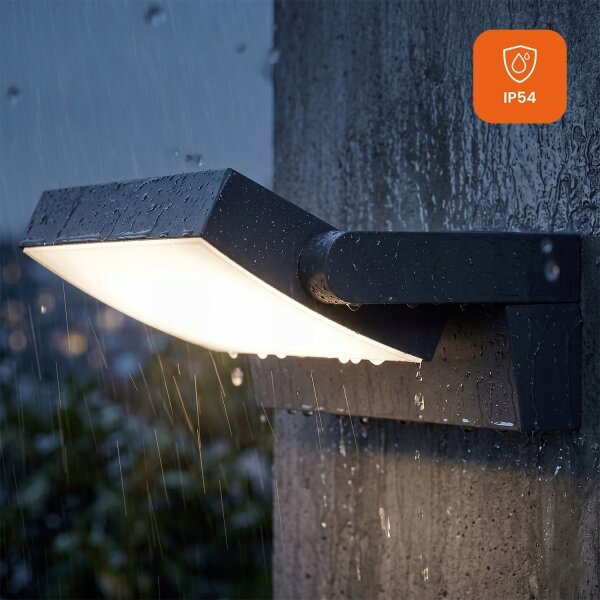 LED Stm aplică de perete pentru exterior LED/12/18/24W/230V 3000/4000/6500K IP54 neagră