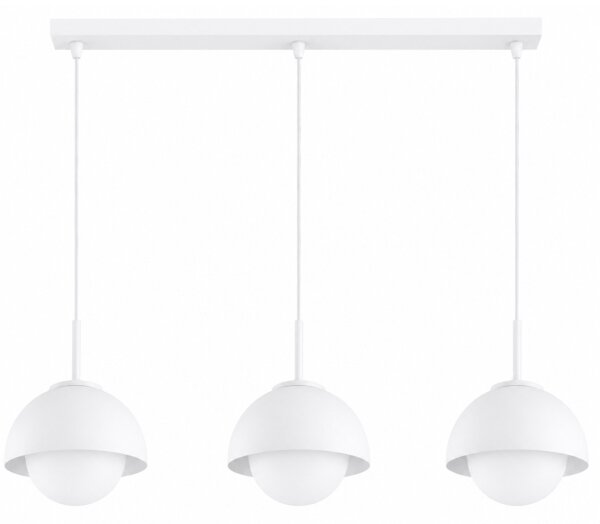 BRILAGI - Lustră pe cablu COSMO 3xE27/60W/230V alb/auriu