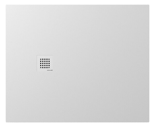 Polysan Polysan, cadă de duș din marmură turnată TRENECA cu dimensiune reglabilă 110x90cm, alb mat, 84314.11