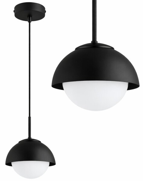 BRILAGI - Lampă suspendată pe cablu COSMO 1xE27/60W/230V diam. 18 cm neagră