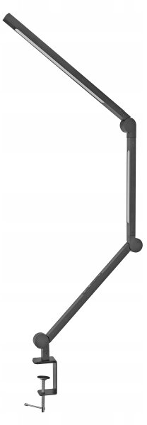 Lampă de birou flexibilă cu clemă, tactilă și dimabilă, LED/12W/230V, neagră