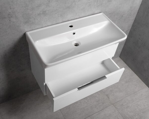 Bruckner Bruckner, dulap NEON cu chiuveta ceramica 80x41,5 cm, alb, 501.115.0
