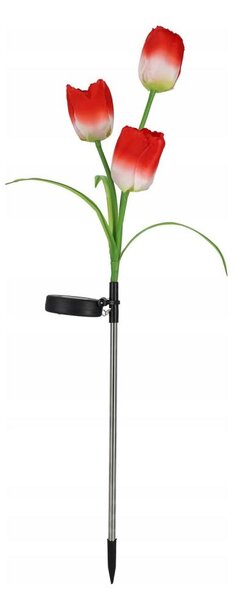 Lampă decorativă solară LED RGB 3xLED/3,7V 200 mAh IP44 tulipán