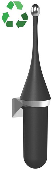 MARPLAST MARPLAST, suport perie WC ECOLORED, ABS, negru mat, A65801VB