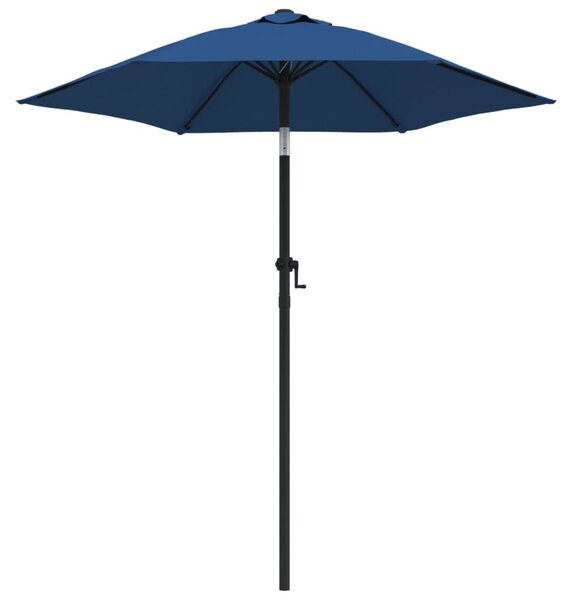 Umbrelă de soare, albastru, 200 x 224 cm, aluminiu