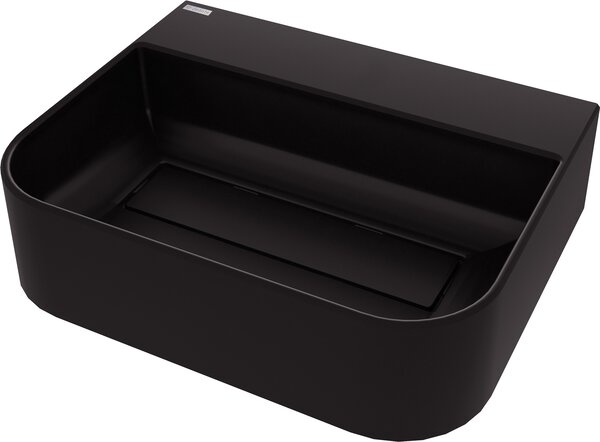 Deante Arnika, lavoar blat granit 505x405x135 mm, negru mat, DEA-CQA_NU5S
