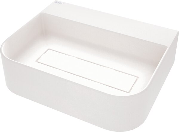 Deante Arnika, lavoar blat granit 505x405x135 mm, alb mat, DEA-CQA_AU5S