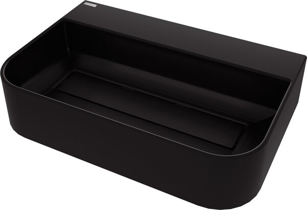 Deante Arnika, lavoar blat granit 605x405x135 mm, negru mat, DEA-CQA_NU6S