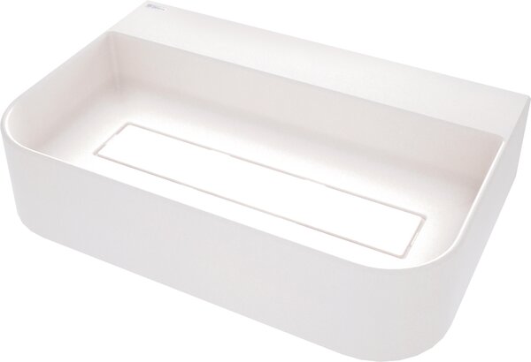 Deante Arnika, lavoar blat granit 605x405x135 mm, alb mat, DEA-CQA_AU6S