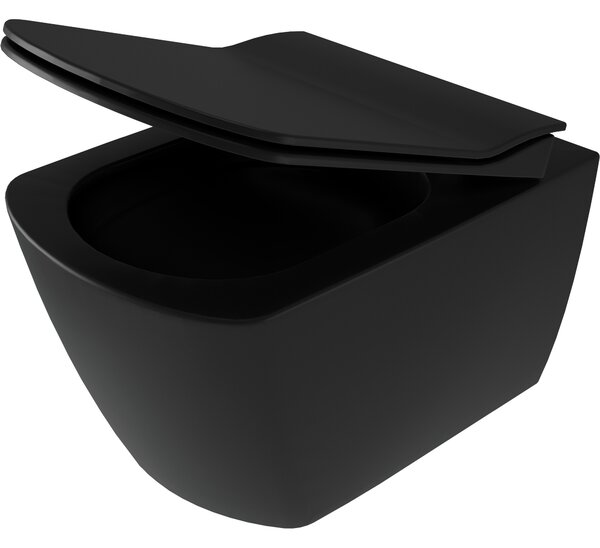 Deante Blur, vas de toaletă cu funcție de bideu 525x372x349 mm, negru mat, DEA-CDZ_NWPW