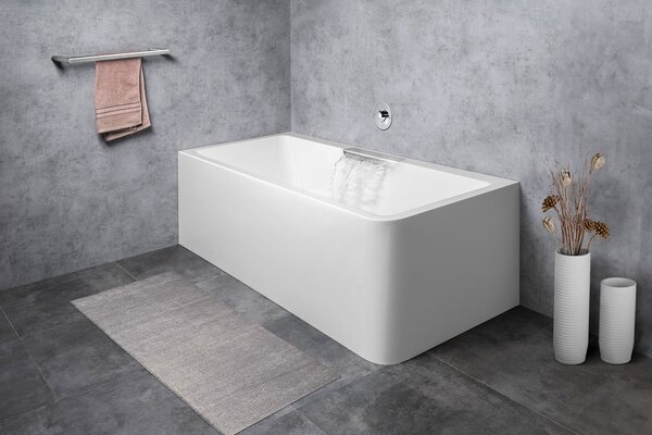 Polysan Polysan, cadă de baie dreptunghiulară CASCATA L MONOLITH 180x80x60cm, oțel inoxidabil cascadă, 73836ML.100