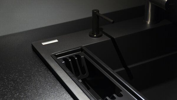 Deante Magnetic, set de accesorii pentru chiuvetă de bucătărie seria Magnetic, negru mat, DEA-ZZMKN22K