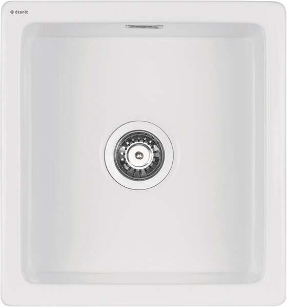 Deante Sabor, chiuveta ceramica cu 1 vas 450x478x215 mm, alb, DEA-ZCB_A103