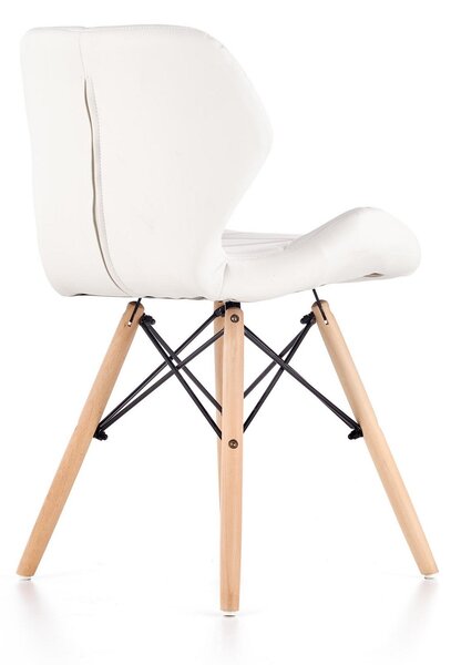 Scaune ptr living alb K281, 48X51X74 CM