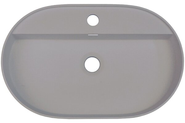 Deante Silia, lavoar blat granit 550x350x125 mm, gri metalic, DEA-CQS_SU6B