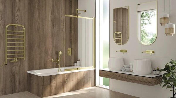 Deante Silia, calorifer baie 500x1570 mm, 586W, grafit, DEA-AGI_DG51