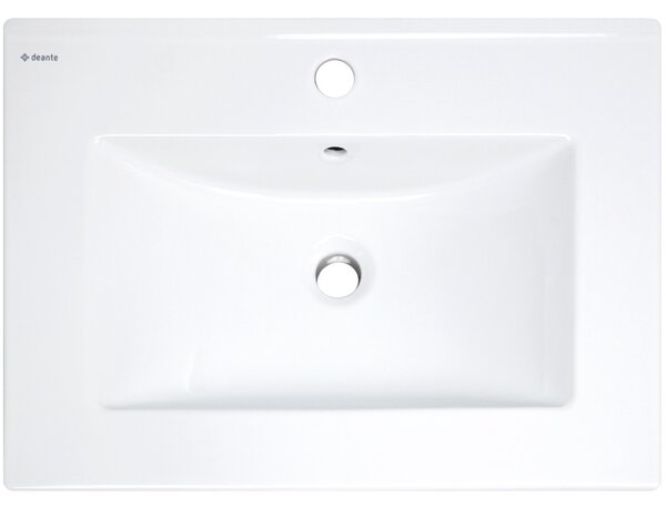 Deante Tubo, lavoar ceramic subtop 615x465x160 cm, alb lucios, DEA-CTU_646M