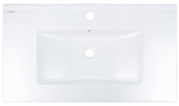 Deante Tubo, lavoar ceramic subtop 815x470x160 cm, alb lucios, DEA-CTU_6U8W