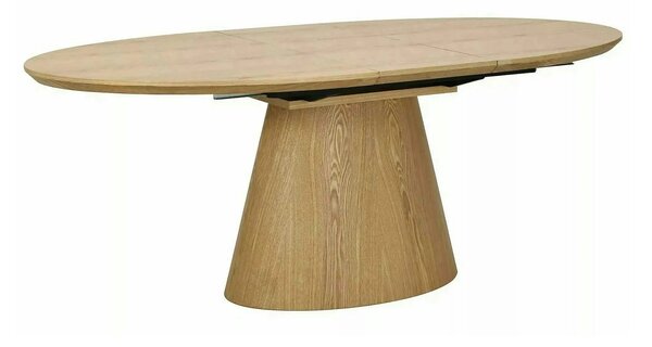 Masă extensibilă MAROCCO, stejar, furnir/MDF, 160–200x100x75 cm