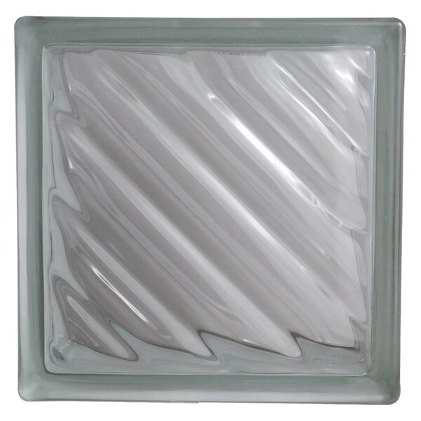 Caramida sticla transparenta Diagonal Wave