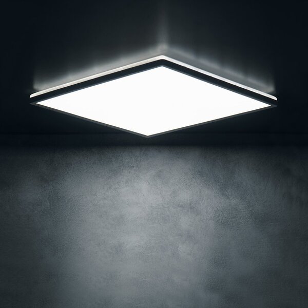 KANLUX KANLUX, Plafonieră LED AZPO, 420x420mm, 22W, 3000/4000/6000K, IP54, negru mat, 31535