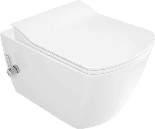 Deante Blur, vas de toaletă cu funcție de bideu 525x372x349 mm, alb lucios, DEA-CDZ_6WPW