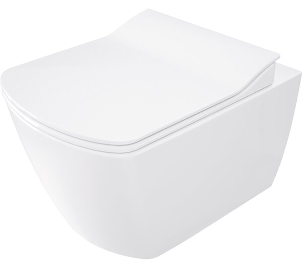 Deante Blur, vas de toaletă cu funcție de bideu 525x372x349 mm, alb lucios-negru mat, DEA-CDZ_6WNW