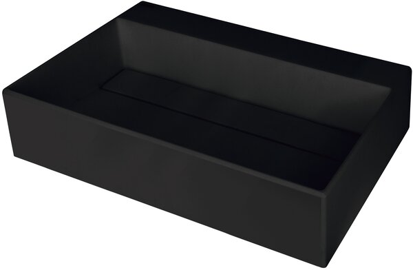 Deante Correo, lavoar blat granit 600x400x130 mm, negru, DEA-CQR_NU6M