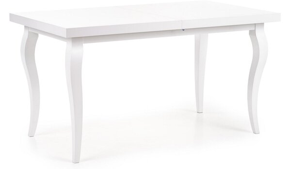 Masa alba extensibila sufragerie Mozart, 140/180X80X75 CM