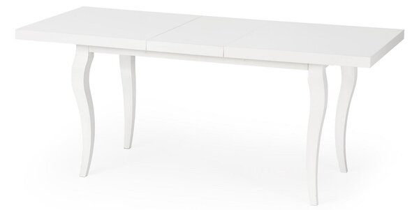 Masa alba extensibila sufragerie Mozart, 140/180X80X75 CM