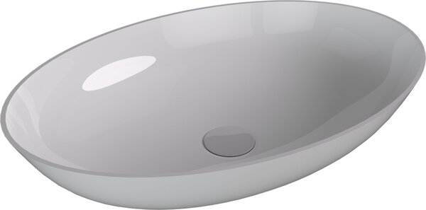 Polysan Polysan, lavoar de blat BANERA OVAL, marmura turnata, 60x40cm, alb, 14397