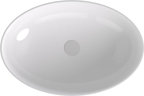 Polysan Polysan, lavoar de blat BANERA OVAL, marmura turnata, 60x40cm, alb, 14397