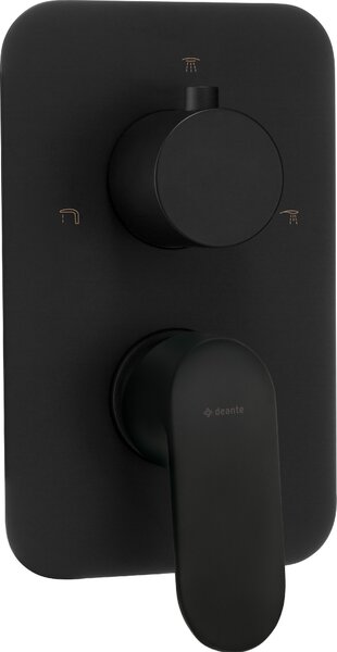 Deante Cascada Alpinia, capac extern baterie pentru corp încastrat BXY_X44M, negru mat, BXY_NGAM