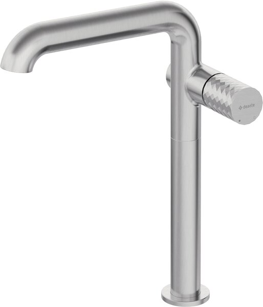 Deante Silia Hexa, baterie chiuvetă înaltă h-305, oțel periat, DEA-BHS_F24K