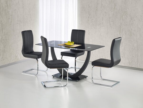 Masa living lux Anton, blat din sticla 140X80X75 CM