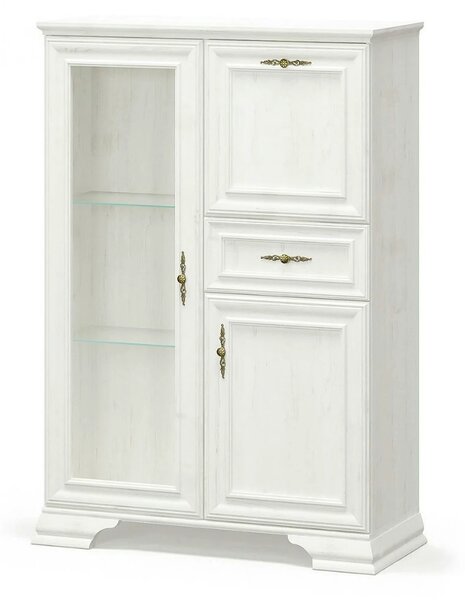 Mobilier living clasic IRYS, pin alb anderson, PAL laminat, 3 piese