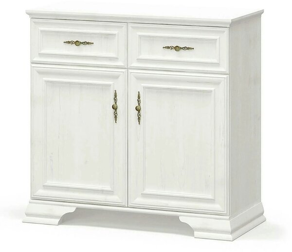 Comoda pin alb anderson IRYS, PAL laminat, 93x39x89 cm