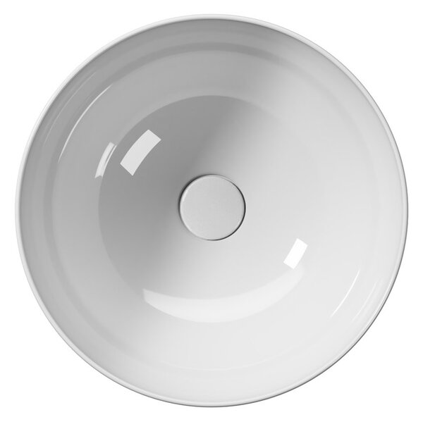 GSI GSI, Chiuvetă de blat din ceramică PURA, diametru 42 cm, ExtraGlaze alb, 885211