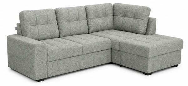 Coltar extensibil pentru living HERA, sezlong dreapta, stofa gri - Orl