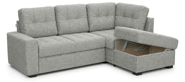 Coltar extensibil pentru living HERA, sezlong dreapta, stofa gri - Orl
