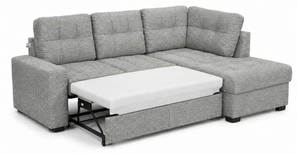 Coltar extensibil pentru living HERA, sezlong dreapta, stofa gri - Orl